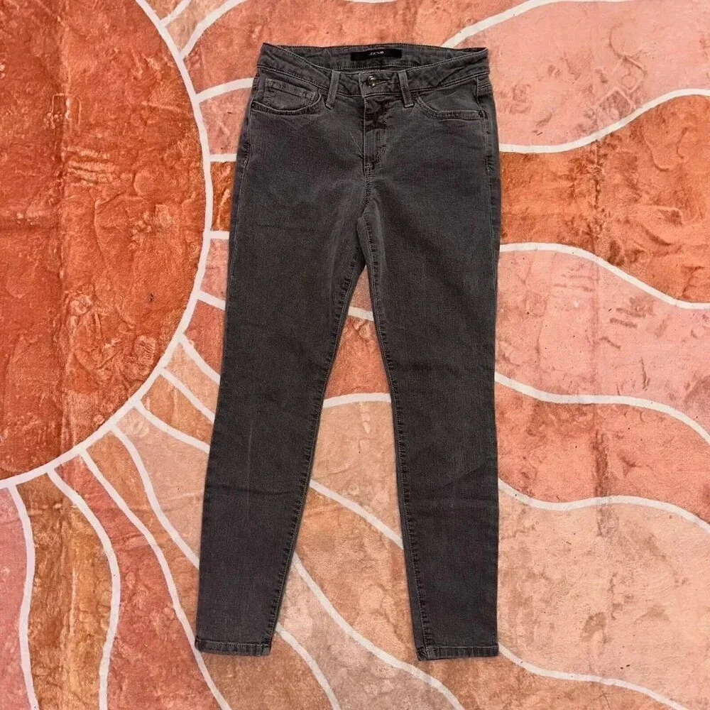 Joe's Jeans Gray Skinny Ankle Jeans Low Rise Sz 27